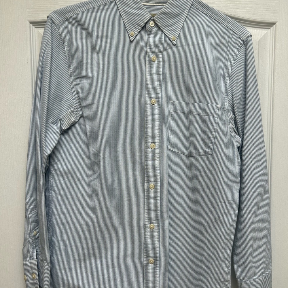 Sonoma Blue White Striped Oxford size S